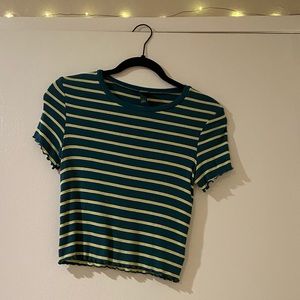 striped crop top